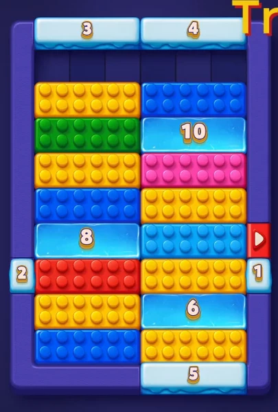 Block Out Level 13 board at the start