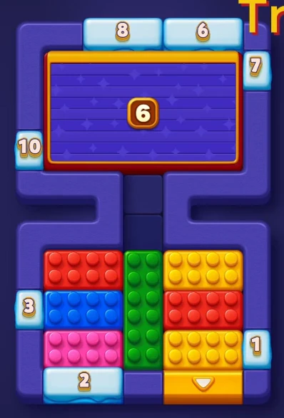 Block Out Level 20 board at the start