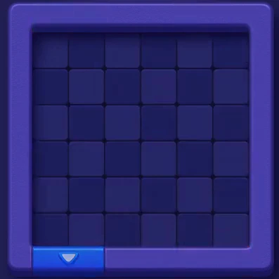 Empty board after clearing Block Out Level 4