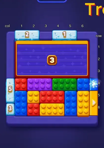 Block Out Level 40 board at the start