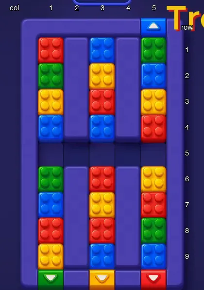 Block Out Level 42 board at the start