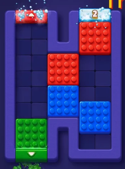Block Out Level 9 board near the end
